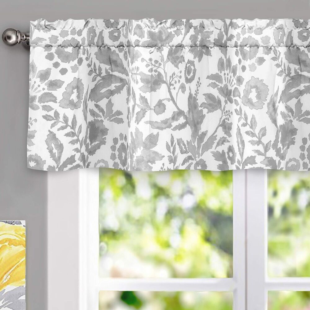 Julia Lined Valance Double Layer Thermal Insulated Room Darkening Blackout 52x14